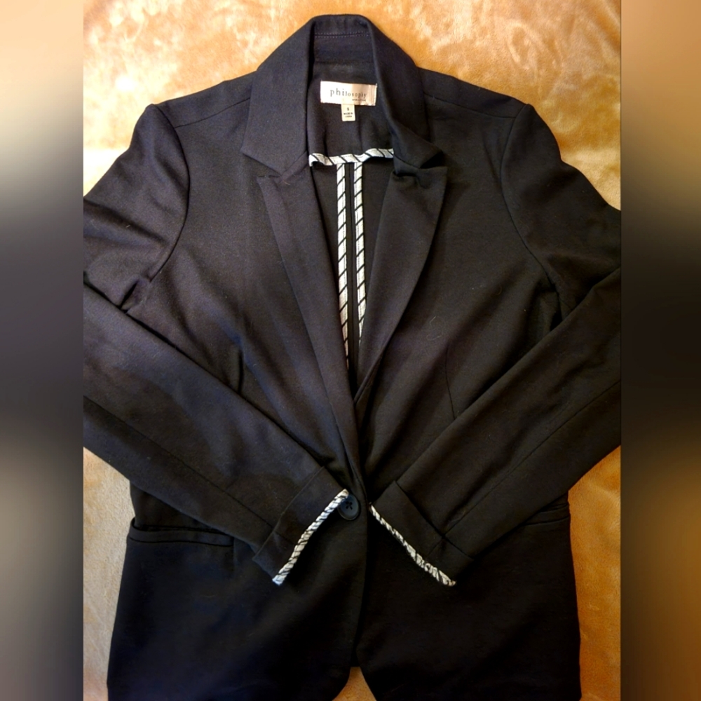 Womens black small Philosophy Republic Clothing blazer!